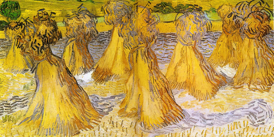 Van Gogh Framed Canvas: A Curator's Guide to Displaying Post-Impressionist Masterpieces - Sheaves of Wheat by Vincent van Gogh