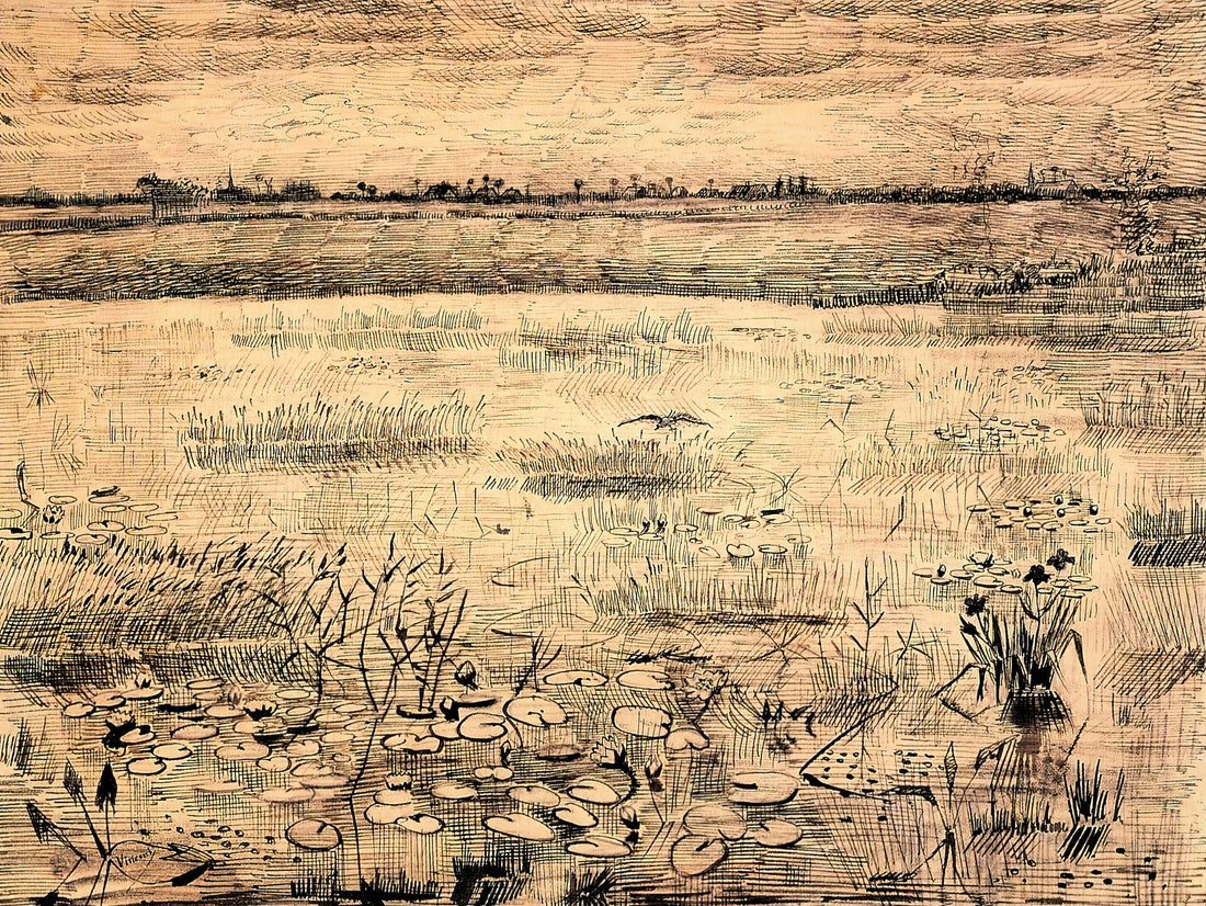 Van Gogh Lazarus: The Resurrection of a Masterpiece and Its Enduring Legacy - Marsh with Water Lillies by Vincent van Gogh