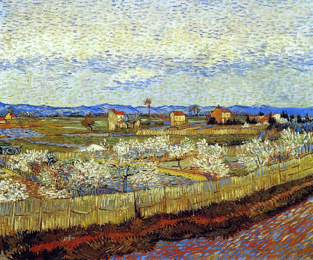 Van Gogh Letters to Theo: A Window into the Artist's Soul and Creative Genius - Peach Trees in Blossom by Vincent van Gogh