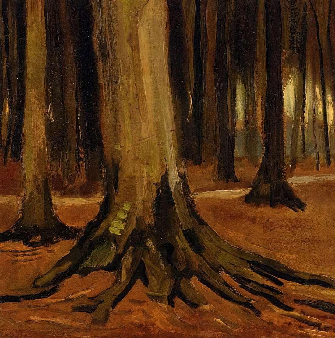 Van Gogh Paintings on Canvas: A Curator's Guide to His Masterpieces and Legacy - Girl in the Woods by Vincent van Gogh