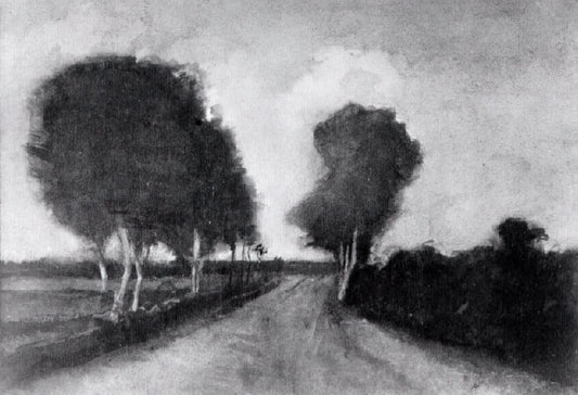 Van Gogh Wheat Fields: A Deep Dive into the Artist's Golden Obsession - Country Lane with Trees by Vincent van Gogh