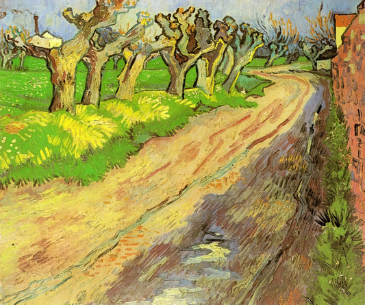 Van Gogh's Night: A Masterpiece of Emotion and Luminous Darkness - Pollard Willows by Vincent van Gogh