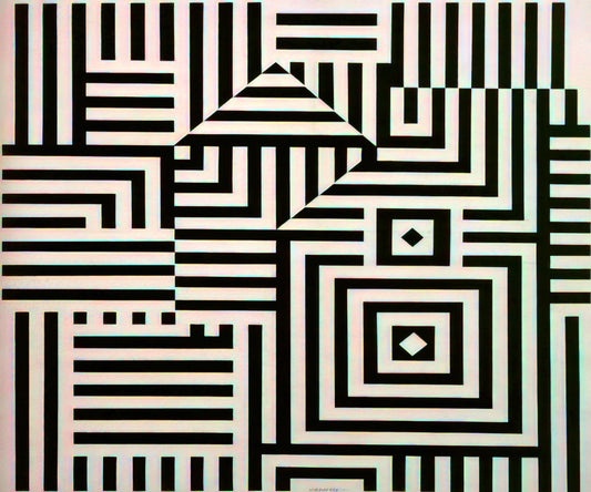 Vasarely Lithograph Signed: A Collector's Guide to Authenticity, Value & Legacy - Riu-Kiu-C - 1960 by Victor Vasarely