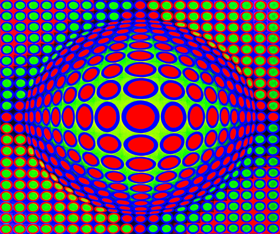 Vasarely Sculpture: The Optical Illusions of a Kinetic Visionary - Vega 200 - 1968 by Victor Vasarely