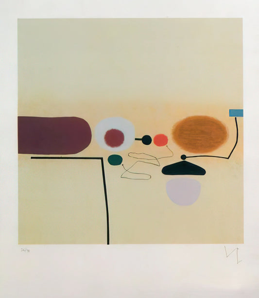 Victor Pasmore Exhibition: A Journey Through Abstract Evolution and British Modernism - COMPOSITE IMAGE ORANGE AND PINK by Victor Pasmore