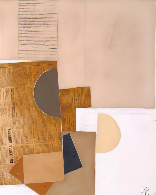 Victor Pasmore Prints for Sale: A Collector's Guide to the Abstract Pioneer - Abstract in White, Grey and Ochre - 1949 by Victor Pasmore