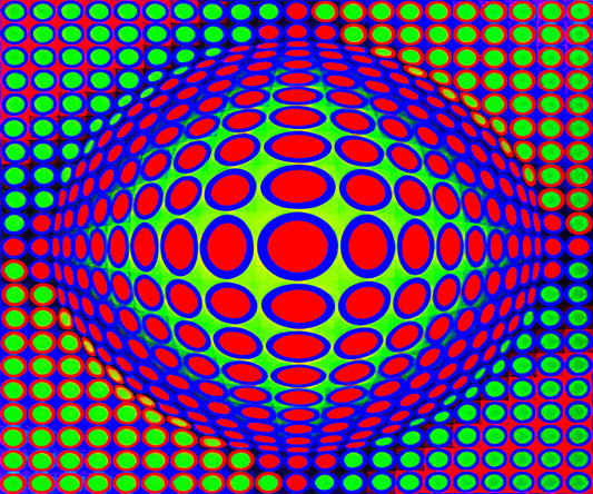 Victor Vasarely Acrylic Print: The Ultimate Guide to Op Art Masterpieces - Vega 200 - 1968 by Victor Vasarely