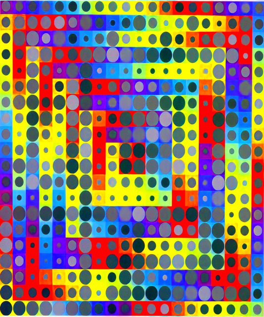 Victor Vasarely Posters for Sale: The Definitive Guide to Op Art Masterpieces - Orion Gris - 1969 by Victor Vasarely