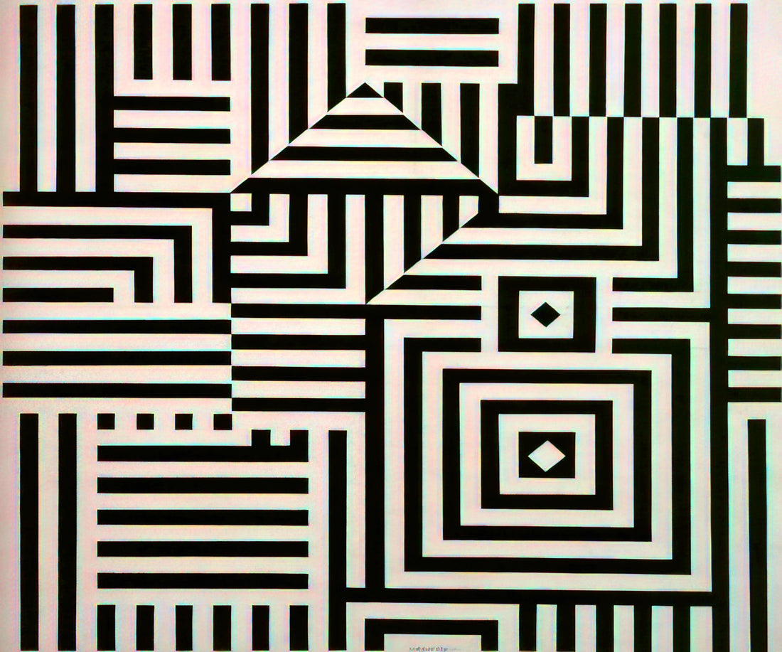 Victor Vasarely Works: The Father of Op Art and His Enduring Legacy - Riu-Kiu-C - 1960 by Victor Vasarely