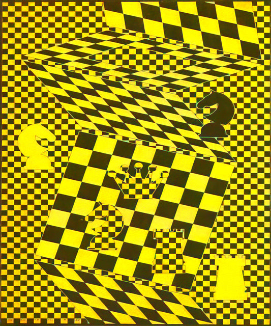 Victor Vasarely: The Father of Op Art and His Enduring Visual Legacy - The Chess Board by Victor Vasarely