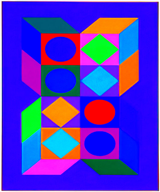 Victor Vasarely: The Visionary Pioneer of Op Art and Geometric Abstraction - Sonora Do - 1973 by Victor Vasarely