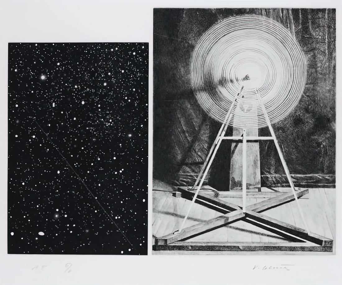 Vija Celmins Ocean Print: A Deep Dive into the Artist's Meditative Seascapes - CONCENTRIC BEARINGS A 1984 by Vija Celmins