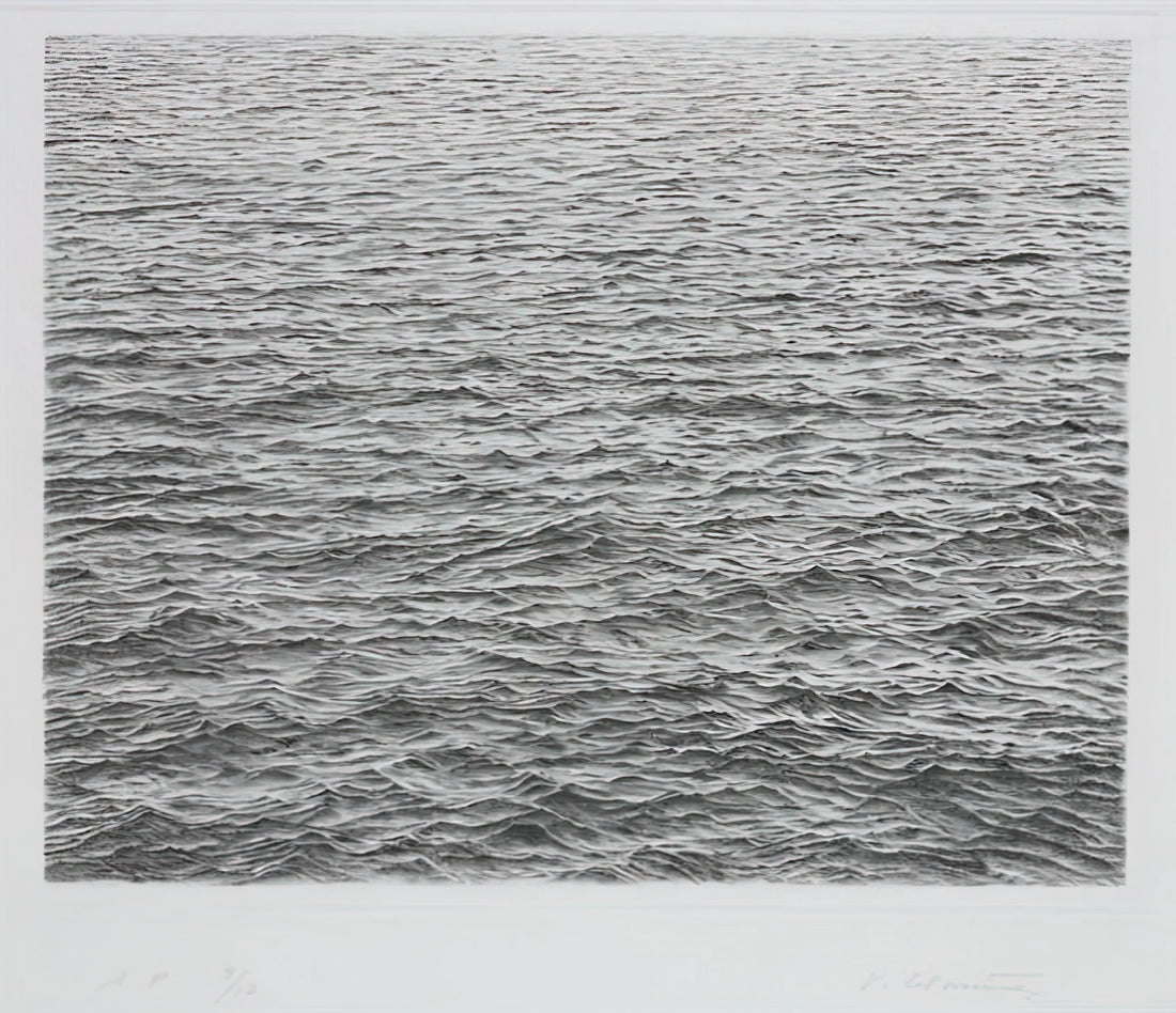 Vija Celmins: To Fix the Image in Memory - DRYPOINT OCEAN SURFACE 1983 by Vija Celmins