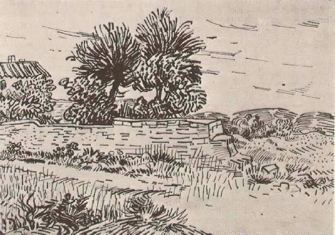 Vincent Museum: A Curator's Guide to Van Gogh's Legacy and Where to Find His Art Today - Landscape with the Wall of a Farm by Vincent van Gogh