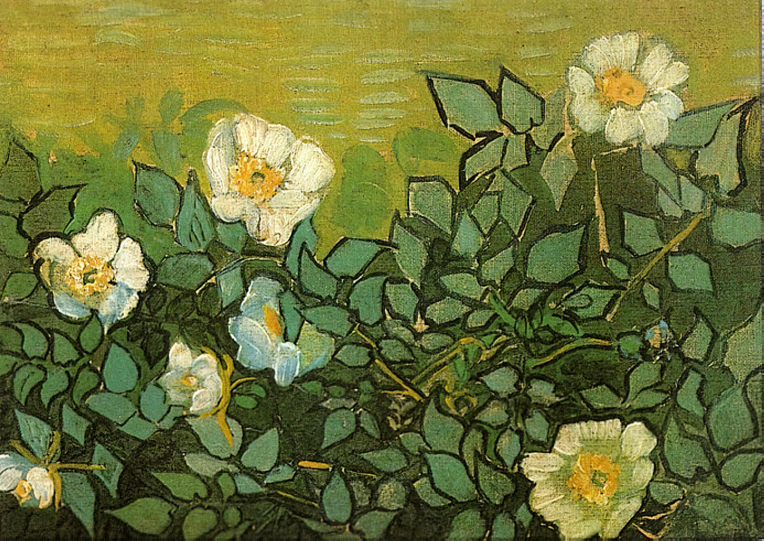 Vincent van Gogh Almond Blossom Print: A Symbol of Hope and Renewal in Art - Wild Roses by Vincent van Gogh