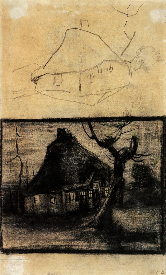 Vincent van Gogh Canvas: The Ultimate Guide to Owning Museum-Quality Art Prints - Two Studies of a Cottage by Vincent van Gogh
