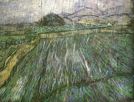 Vincent van Gogh Funko Pop: When Pop Culture Meets Post-Impressionist Genius - Wheat Field in Rain by Vincent van Gogh