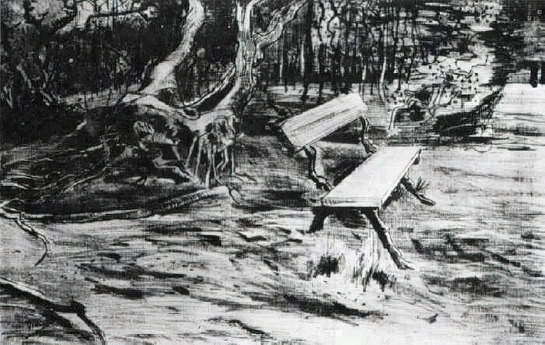 Vincent van Gogh Masterpiece: A Curator's Guide to His Defining Works - Bench in a Wood by Vincent van Gogh