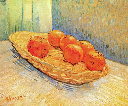 Vincent van Gogh Museum Near Me: A Curator's Guide to Experiencing His Art - Still Life with Basket and Six Oranges by Vincent van Gogh
