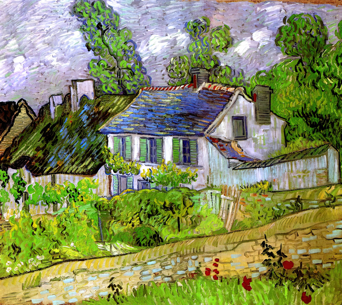 Vincent van Gogh Paintings: A Journey Through Color, Emotion, and Artistic Revolution - Houses in Auvers by Vincent van Gogh