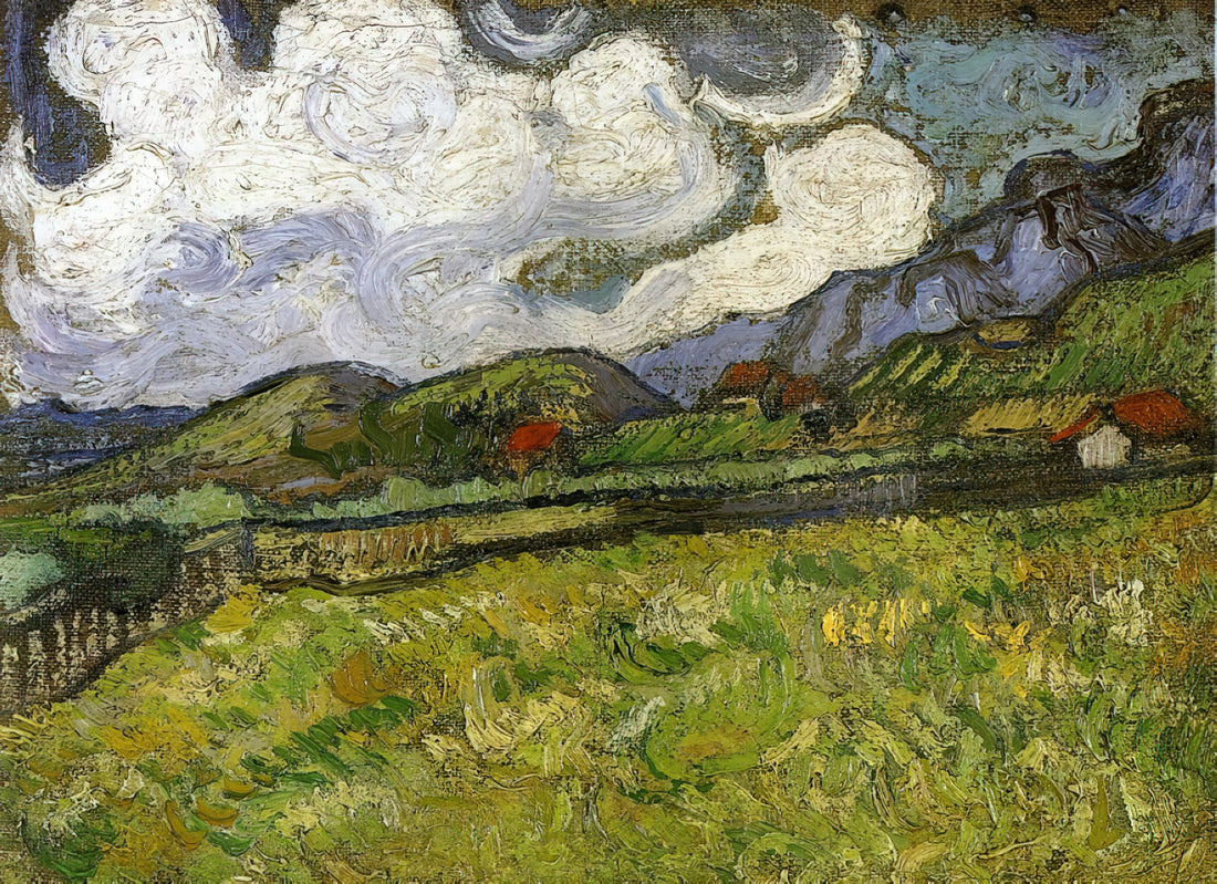 Vincent van Gogh: The Tormented Genius Who Redefined Modern Art - Wheat Field behind Saint-Paul Hospital with a Reaper by Vincent van Gogh