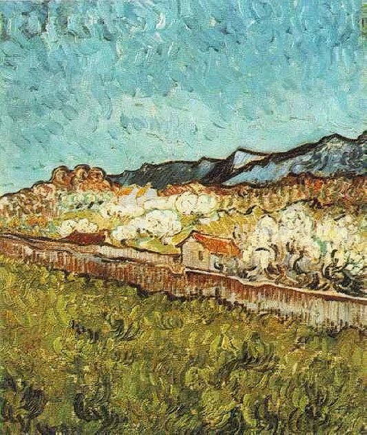 Vincent van Gogh: The Tormented Genius Who Transformed Modern Art - At the Foot of the Mountains by Vincent van Gogh