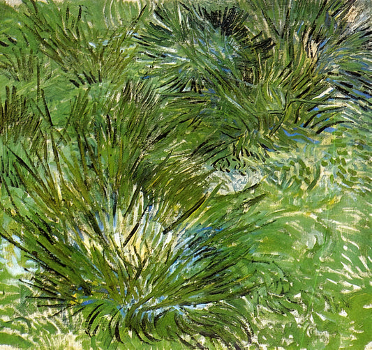 Vincent van Gogh: The Tormented Genius Who Transformed Modern Art - Clumps of Grass by Vincent van Gogh