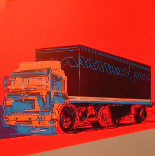 Warhol Queen Print: The Pop Art Portrait That Redefined Royalty - Truck Announcement by Andy Warhol