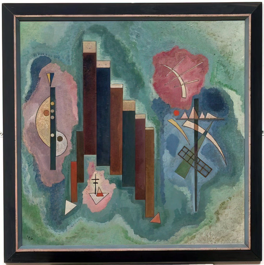 Wassily Kandinsky Best Paintings: A Curator's Guide to His Masterworks - DOWNWARDS 1929 by Wassily Kandinsky