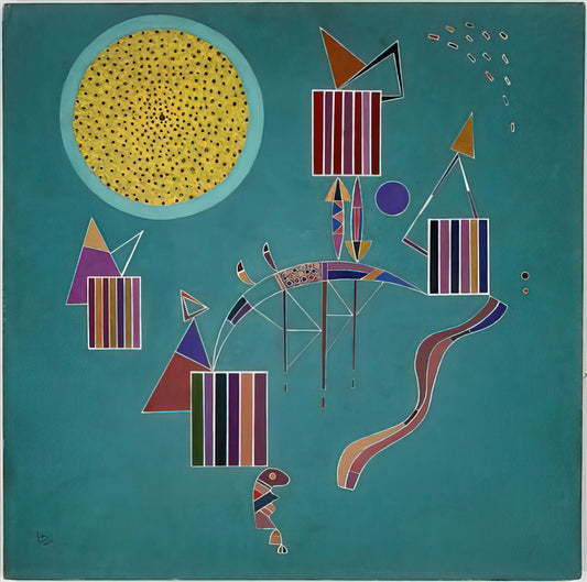 Wassily Kandinsky Black and White: Exploring the Abstract Pioneer's Monochromatic Mastery - INTIME MESSAGE 1942 by Wassily Kandinsky