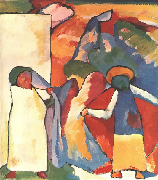 Wassily Kandinsky Prints for Sale: A Collector's Guide to Abstract Masterpieces - IMPROVISATION 6 AFRICAN 1909 by Wassily Kandinsky