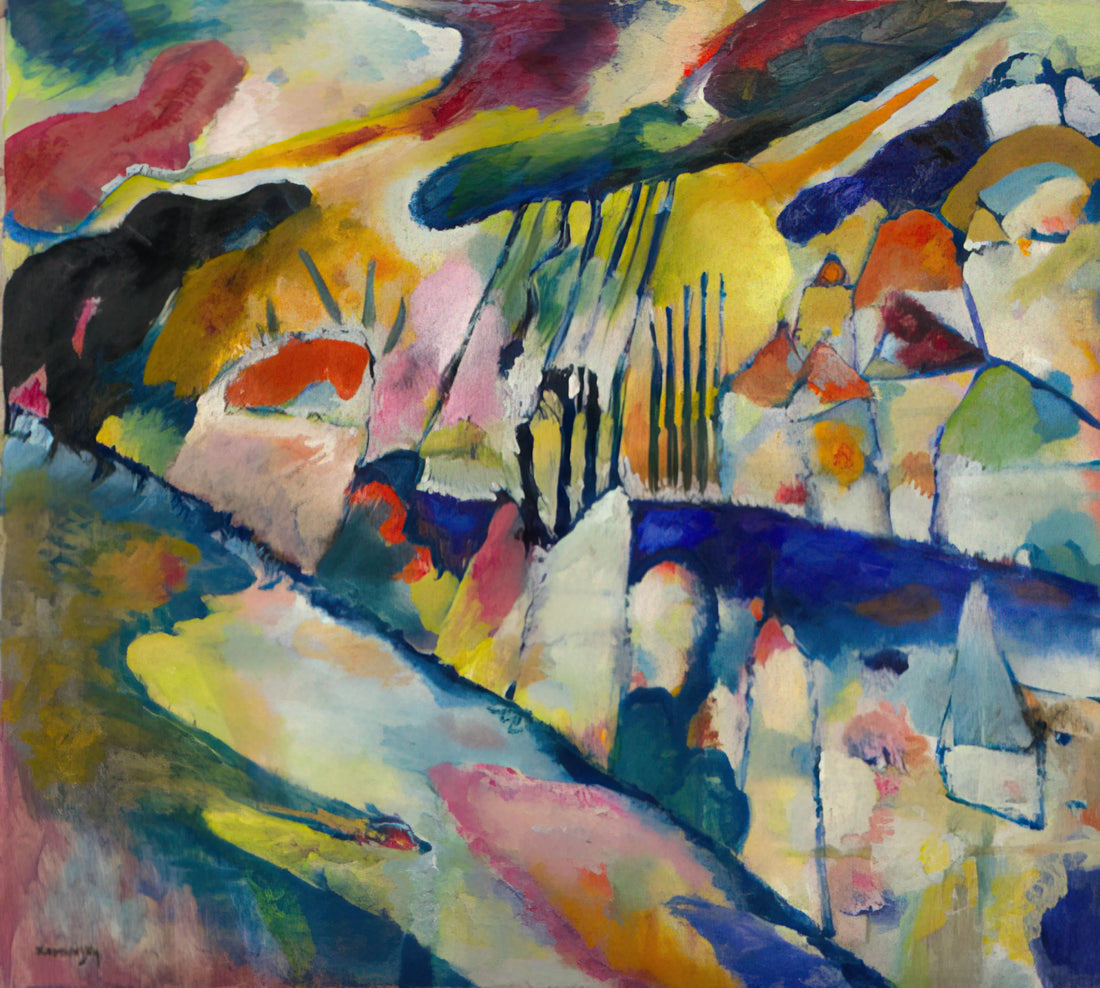 Wassily Kandinsky Prints: A Guide to the Abstract Pioneer's Iconic Works - LANDSCAPE WITH RAIN 1913 by Wassily Kandinsky