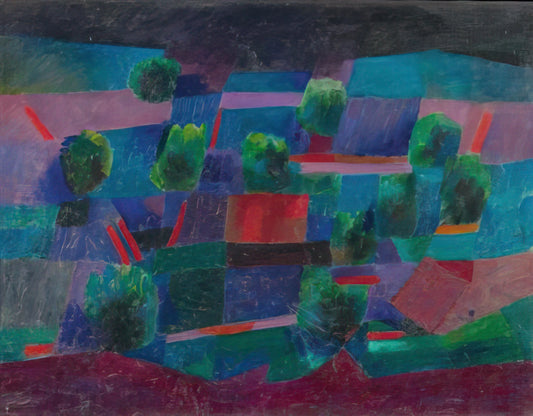 Wassily Kandinsky: The Pioneer of Abstract Art and His Revolutionary Vision - Moonlit Landscape - 1958 by Johannes Itten
