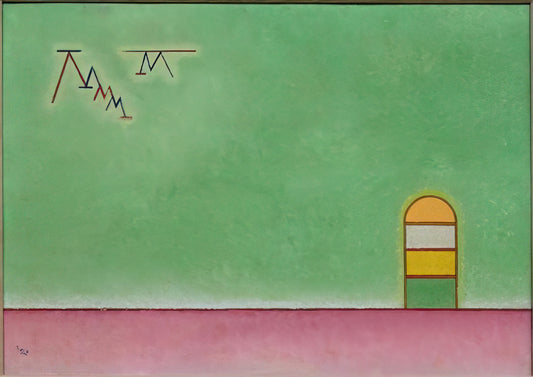 Wassily Kandinsky's Bleu de Ciel: A Symphony in Abstraction and Color - GREEN EMPTYNESS 1930 by Wassily Kandinsky
