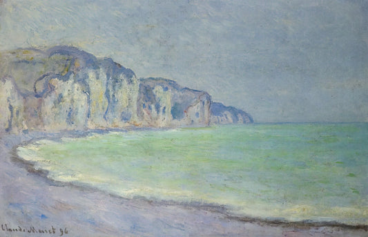 Water Lilies Artist: Claude Monet and the Birth of Impressionist Obsession - Cliff at Pourville 2 by claude monet