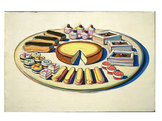 Wayne Thiebaud Cityscapes: A Sweet Geometry of Urban Life - French Pastries - 1963 by Wayne Thiebaud