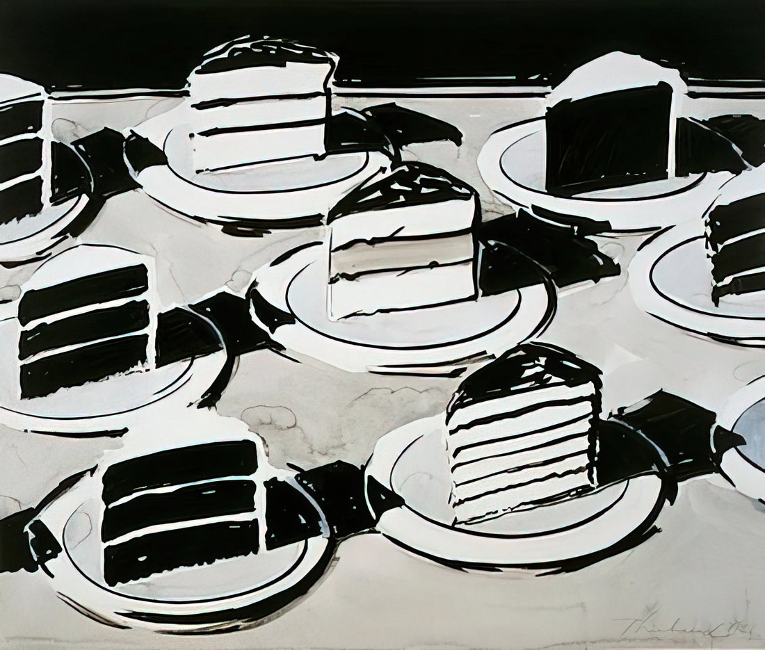Wayne Thiebaud Figure Drawings: Beyond the Dessert Counter to Human Form - Cake Slices - 1963 by Wayne Thiebaud