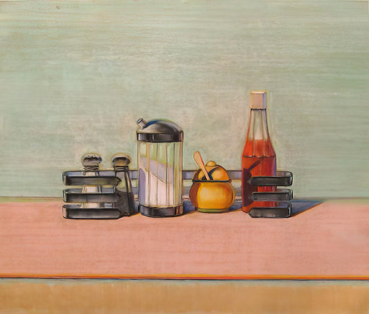 Wayne Thiebaud Figure Paintings: The Human Form Through a Pop Art Lens - Caged Condiments - 2000 by Wayne Thiebaud
