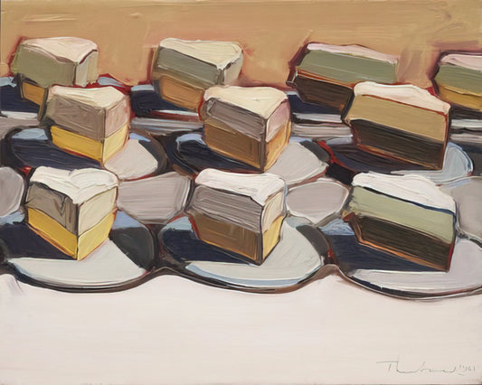 Wayne Thiebaud Prints and Posters: A Collector's Guide to Iconic American Art - Cut Meringues - 1961 by Wayne Thiebaud