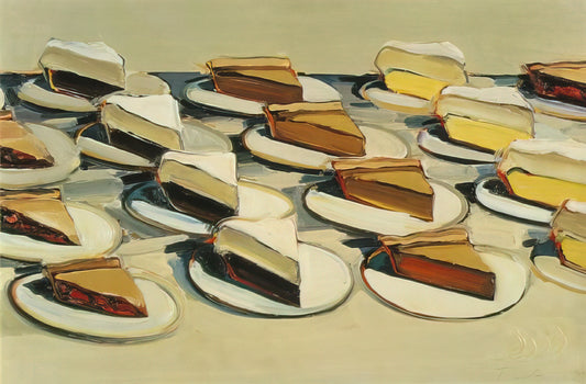 Wayne Thiebaud Studio: Inside the Artist's Creative Process and Iconic Works - Pies, Pies, Pies - 1961 by Wayne Thiebaud