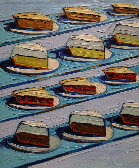 Wayne Thiebaud: 100 Paintings, Prints and Drawings - A Collector's Guide to His Iconic Works - Refrigerator Pies - 1962 by Wayne Thiebaud