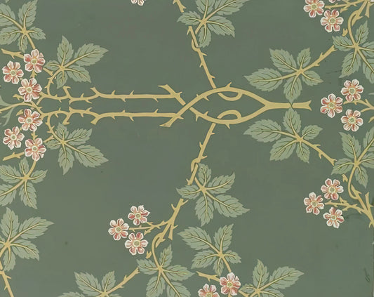 William Morris 1955: The Enduring Legacy of a Visionary Artist and Designer - WALLPAPER BLACKBERRY PATTERN 388 1917 by William Morris