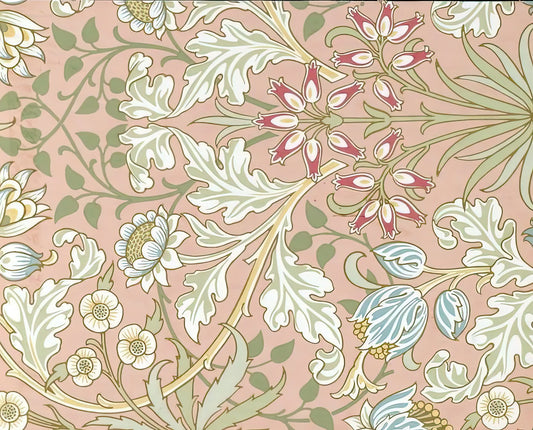William Morris Pomegranate Print: A Masterpiece of Arts and Crafts Design - WALLPAPER HYACINTH PATTERN 480 1917 by William Morris