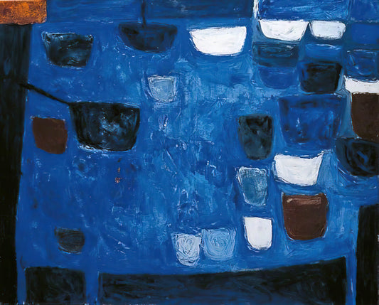 William Scott Acrylic Print: A Modernist Master's Legacy in Contemporary Art Reproduction - Blue Still Life - 1957 by William Scott