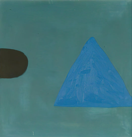 William Scott Brushed Aluminum Print: A Modernist Masterpiece in Contemporary Medium - Blue on Blue - 1967 by William Scott