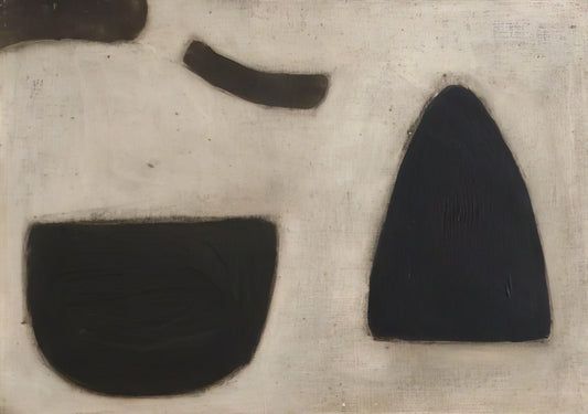 William Scott Canvas: The Modernist Master of Everyday Objects - Message Obscure I - 1965 by William Scott