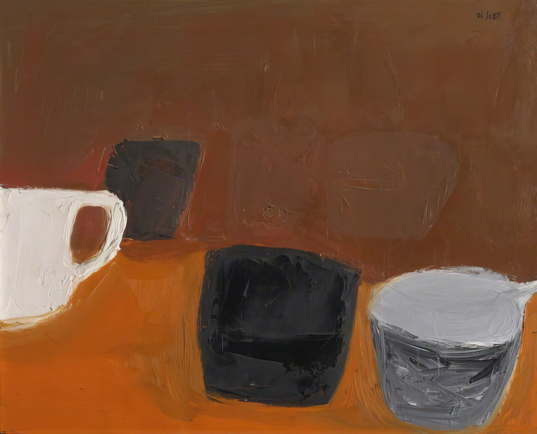 William Scott Print: A Collector's Guide to the British Modernist's Iconic Works - Still Life with White Mug - 1957 by William Scott