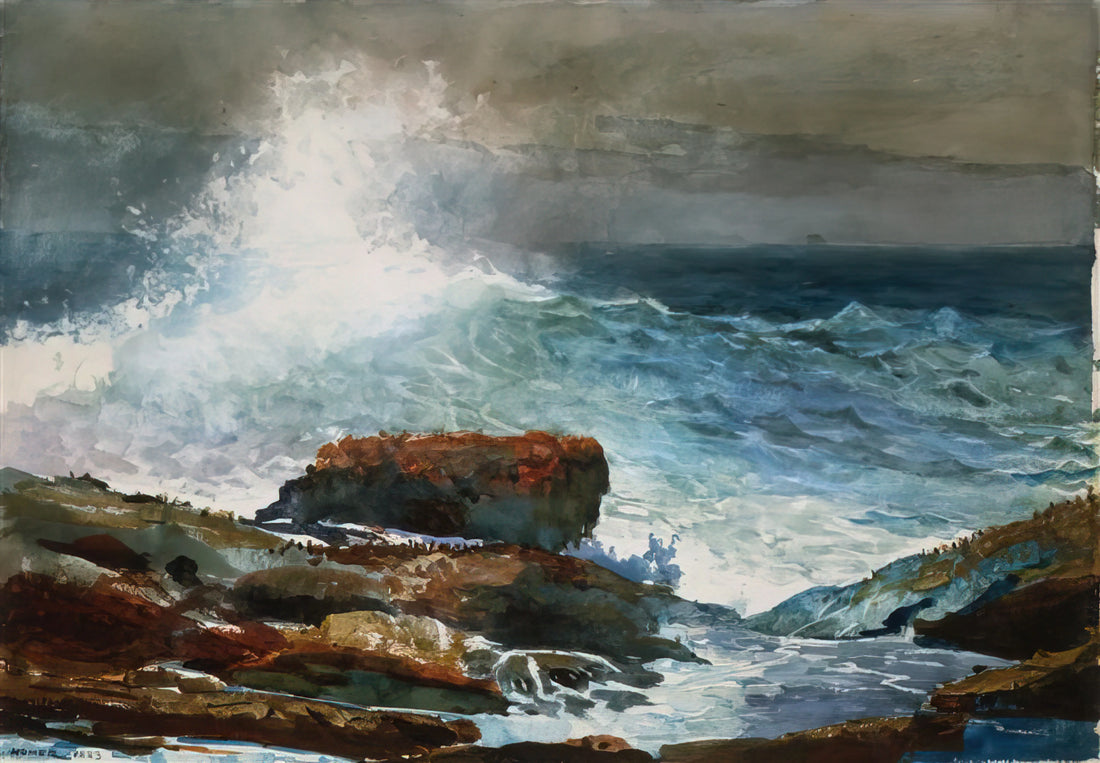 Winslow Homer 1836-1910: The Definitive Guide to America's Master of Realism - INCOMING TIDE SCARBORO MAINE by Winslow Homer