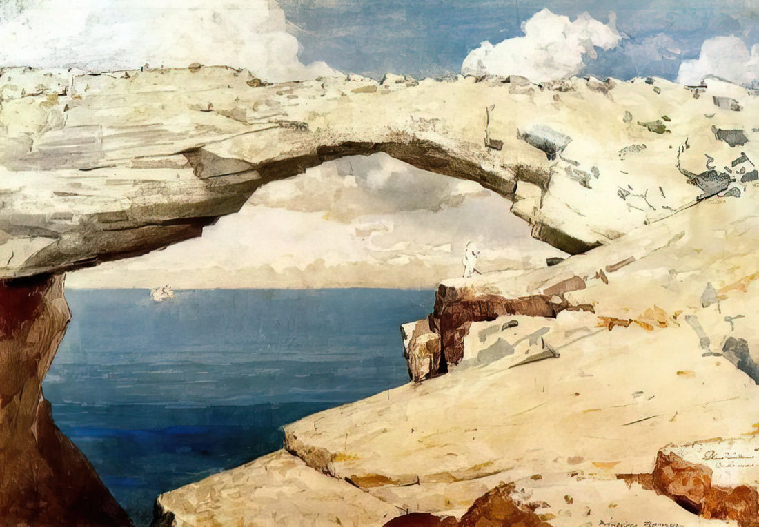 Winslow Homer Best Paintings: A Curator's Guide to His Masterpieces - GLASS WINDOWS BAHAMAS 1885 by Winslow Homer