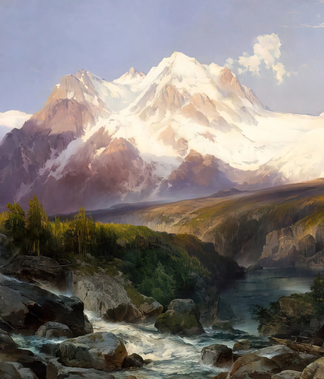 Yellowstone Thomas Moran: The Artist Who Painted America's First National Park - The Teton Range by Thomas Moran